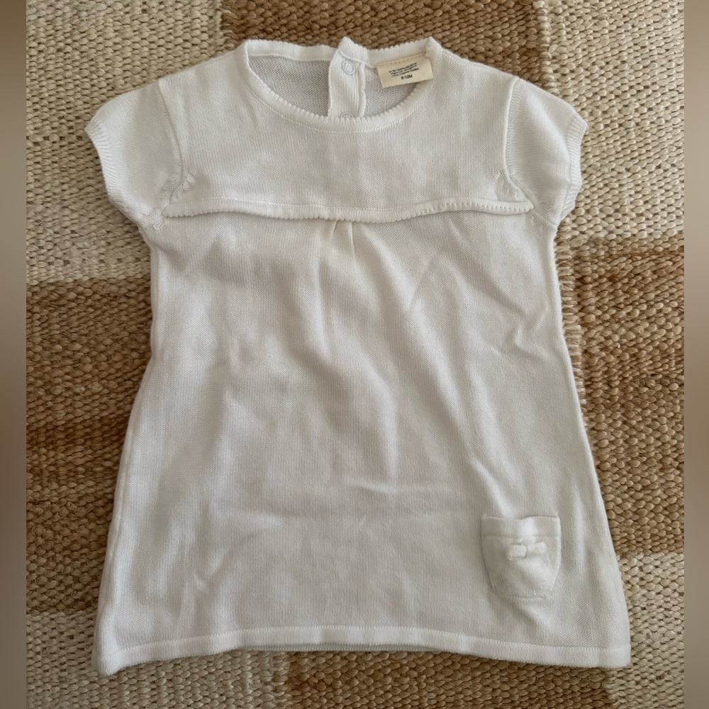 NWOT Viverano white sweater dress size 6-12 months